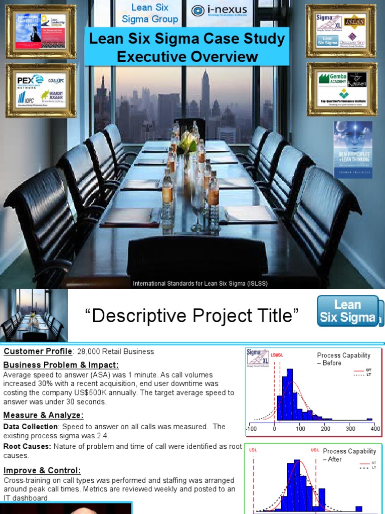 Lean Six Sigma Case Study Overview | PDF | Analysis Of Variance | Six Sigma