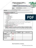 1 Tipos de Operadores y Su Jerarquía