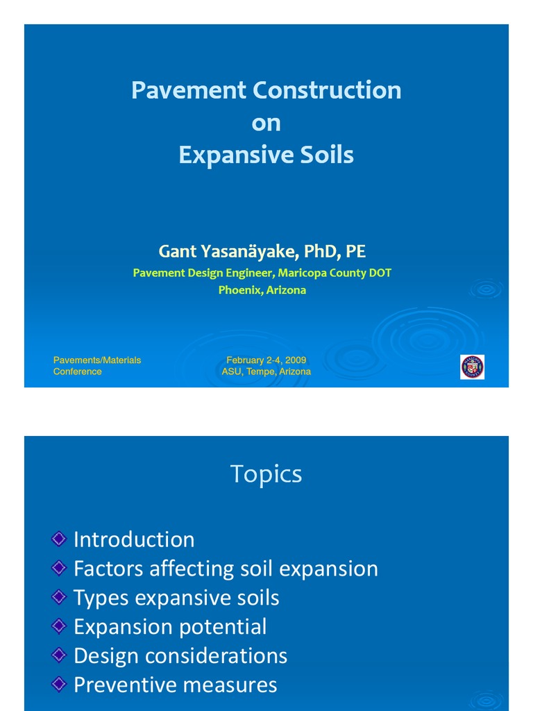 Expansive Soils in Pavement Construction | PDF | Road Surface | Soil