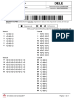 DELE B2 - Modelo Hoja de Respuestas PDF