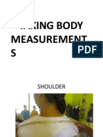 Taking Body Measurement S