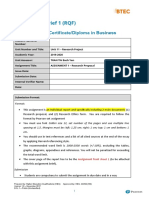 Assignment Brief 1 (RQF) : Higher National Certificate/Diploma in Business