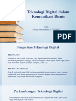 Teknologi Digital Dalam Komunikasi Bisnis (Gilang Primadhani, IAIN Surakarta)