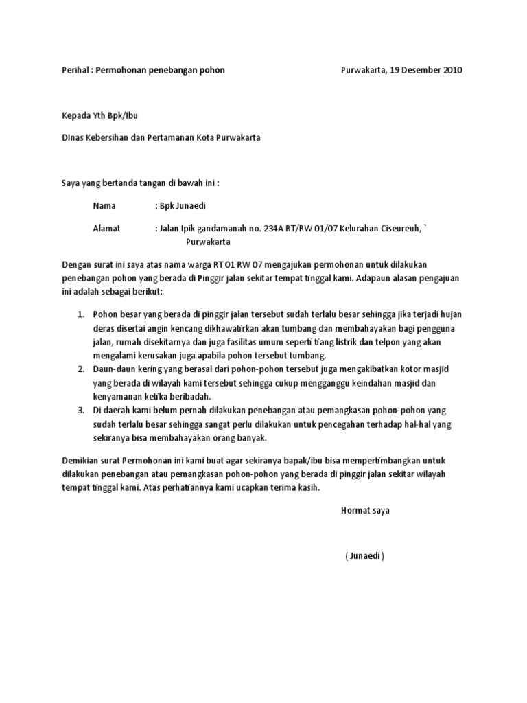 Contoh Surat Memohon Perasmian Majlis