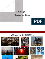 Lecture 1 - : Fei-Fei Li & Andrej Karpathy & Justin Johnson