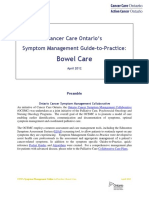 Bowel Care: Cancer Care Ontario's Symptom Management Guide-to-Practice