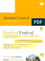 Binalbal Festival: Presented By: Jewell Pascual