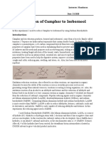 Lab 4 Reduction of Camphor To Isoborneol