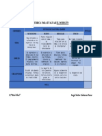 Rúbrica para Evaluar El Bodegon W PDF