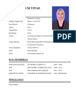 Curriculum Vitae Ridanti Dwi Ayunisa