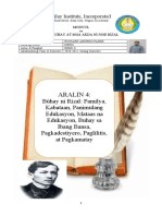 Aralin 4 Búhay Ni Rizal Pamilya, Kabataan, Panimulang Edukasyon, Mataas Na Edukasyon, Buhay Sa Ibang Bansa, Pagkadestiyero, Paglilitis, at Pagkamatay