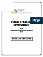 Public Speaking Competition Concept Paper