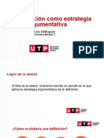 S09.s2 La Definición Como Estrategia Argumentativa (Segunda Parte)