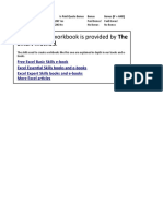This Example Workbook Is Provided by The: Smart Method