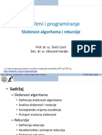 003 Rekurzije Slozenost PDF