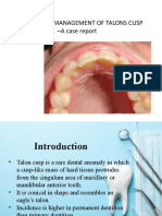 Conservative Management of Talon's Cusp-A Case Report