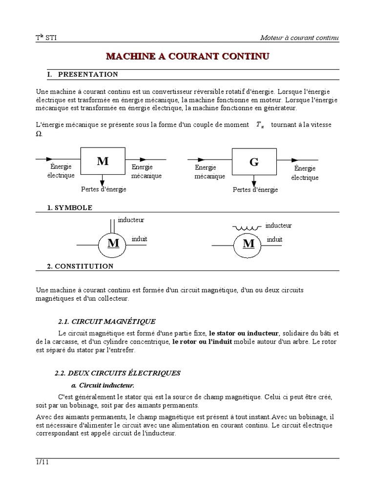 Moteur CC PDF | PDF | Magnétisme | Électrodynamique