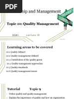 10 Quality Management