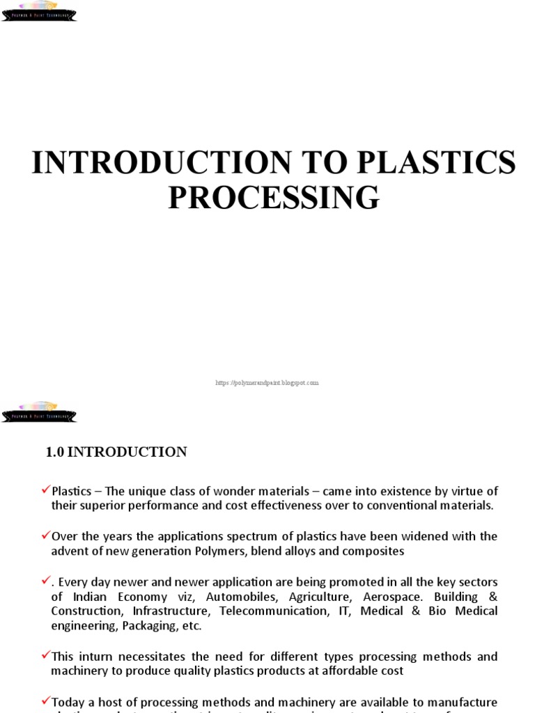Introduction to Plastic Processing Techniques | PDF | Fiberglass ...