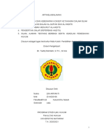 Tauhid, Al-Qur'an Dan Hadist, Generasi Terbaik Dan Salafussalih, Berbagi, Keadilan Dan Penegakan Hukum Dalam Islam.