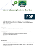 Zipcar: Influencing Customer Behaviour: Group No: 10