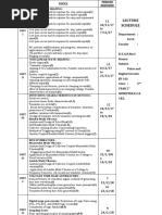 PDC-Lecture-Schedule