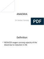 Anaemia: DR Amber Farooq