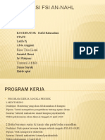 Program Kerja Kaderisasi FSI AN-NAHL 2020