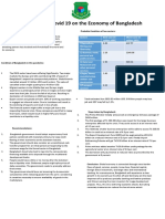 Impact of Covid 19 On The Economy of Bangladesh: What Is Covid 19 Is So Different? Probable Condition of Few Sectors