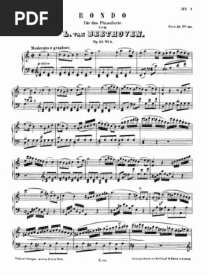 Beethoven Rondo Op 51 No 1 PDF | PDF