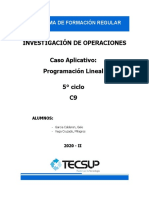 Caso 01 - Programacion Lineal