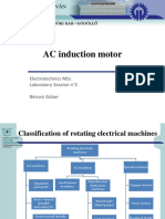 Ac Induction Motor: Electrotechnics MSC Laboratory Session N°3 Bércesi Gábor