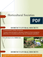 Horticultural Societies
