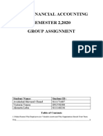 Af210: Financial Accounting SEMESTER 2,2020 Group Assignment