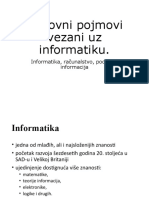 01 Osnovni Pojmovi Vezani Uz Informatiku