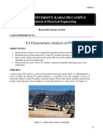 E-I Character. Analysis PV Cell - Lab 4 PDF