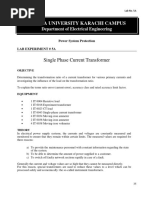 LAB 5A Single Phase Current Transformer PDF