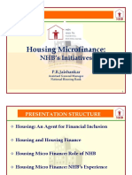 Housing Microfinance NHB's Initiative