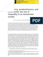 Rise of inequality in an Amazonian society as autonomy and community transform