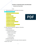 Basic Financial Accounting and Reporting (Bfar) : Philippine Based (Summary and Class Notes)