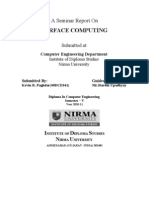 Report On Surface Computing