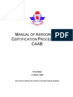 M A C P Caab: Anual of Erodrome Ertification Rocedures