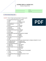 Araling Panlipunan 7 Supplementary Activity Sheets PDF
