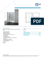 Synergy 1400mm Slider Door - IdealClean Glass, Bright Silver Finish