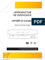 Reproductor de DVD/VCD/CD LW108P (2 Canales)