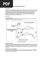 Theory Definition of Suspension Derivatives: Camber Angle, (Deg)