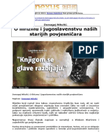 1 Domagoj Nikolic o Ilirizmu I Jugoslavenstvu Na Ih Starijih Povjesnicara Nexus Svjetlost 2014 PDF