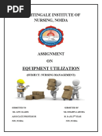 Nightingale Institute of Nursing, Noida: Equipment Utilization