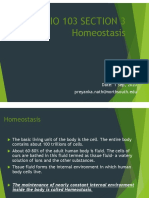 Bio 103 Section 3 Homeostasis: Date: 1 Sep, 2020 Preyanka - Nath@northsouth - Edu