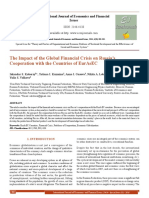The Impact of The Global Financial Crisis On Russia'S Cooperation With The Countries of Eurasec